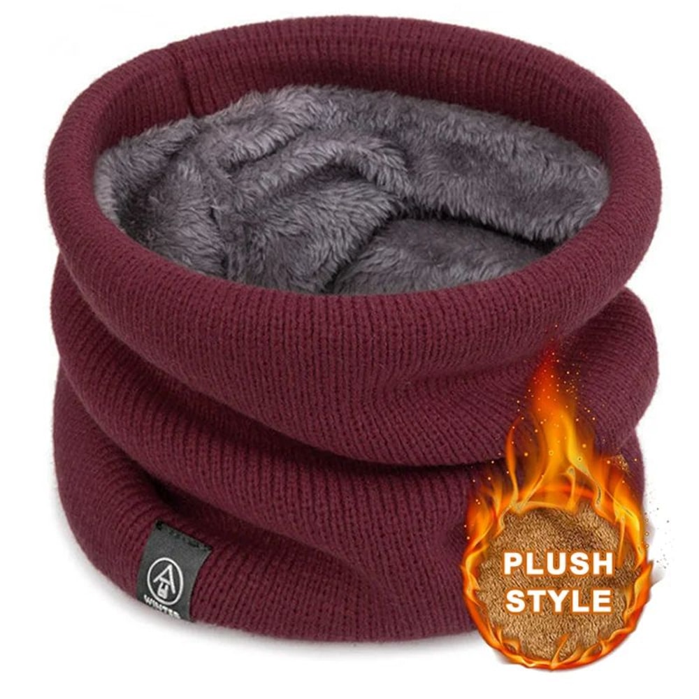 Fashion Soft Knitted Neck Warmer Scarf Winter Warm Thick ColdProof Collar For Men Women 5