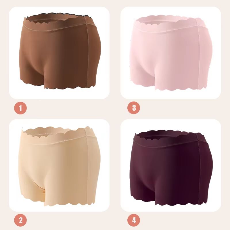 Womens Seamless Silk Satin Panties Wavy Edge Cozy Lingerie Briefs For Everyday Comfort 12