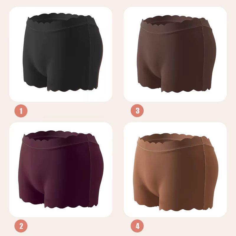 Womens Seamless Silk Satin Panties Wavy Edge Cozy Lingerie Briefs For Everyday Comfort 14