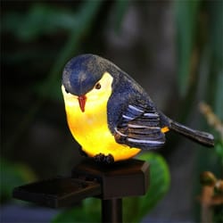 led solar outdoor resin bird light for lawn, ground insertion courtyard garden animal decor landscape yard lighting