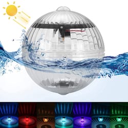 hanging waterproof ball led light, color solar floating pond light pool, outdoor changing water lamp for garden decor