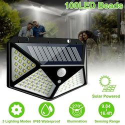 outdoor solar lights with motion sensor, ip65 waterproof auto on off wall lamps for garden, patio, yard