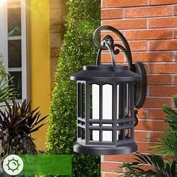 outdoor upgraded flashing flame solar lantern, ip65 waterproof wall lamp, garden landscape light, garden decor