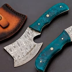 handmade damascus steel cleaver chef knives