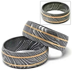 exceptional men's damascus band – celebrate love and anniversaries