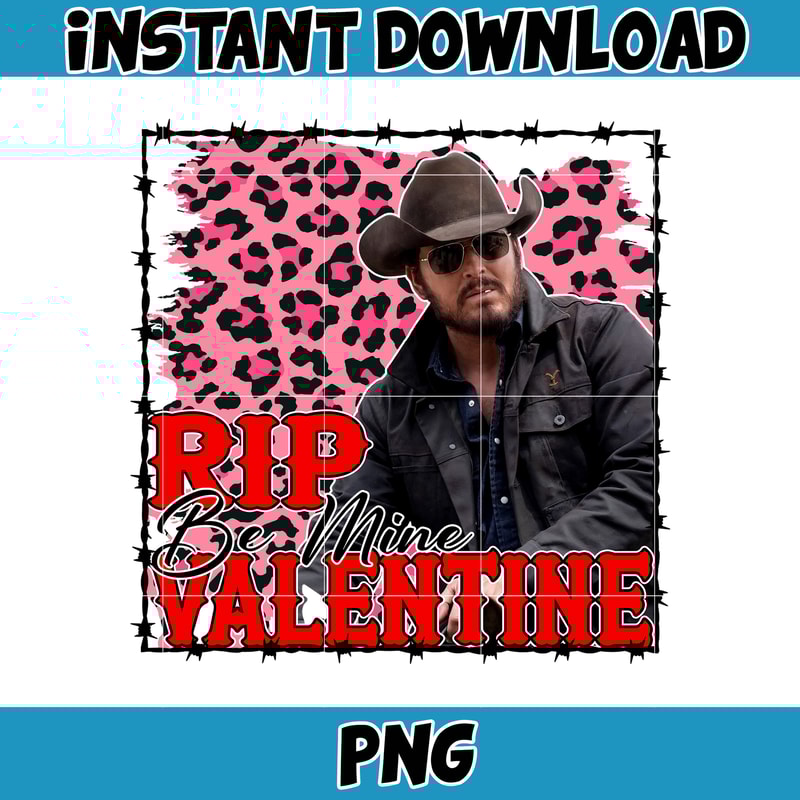 Yellowstone Valentines Sublimation Design, Western Valentine Png, Valentine's Day Png, Instant Dowload (21).jpg