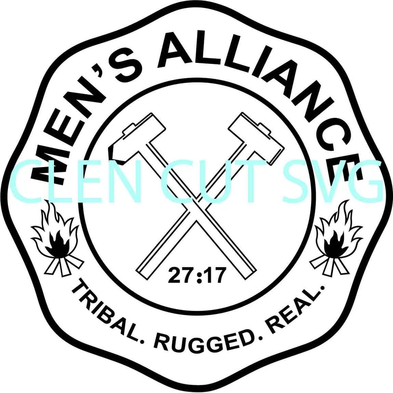 MENS ALLIANCE TRIBAL RUGGED REAL PATCH VECTOR FILE Vinyl Cutting Digital Cutting Machine File 0