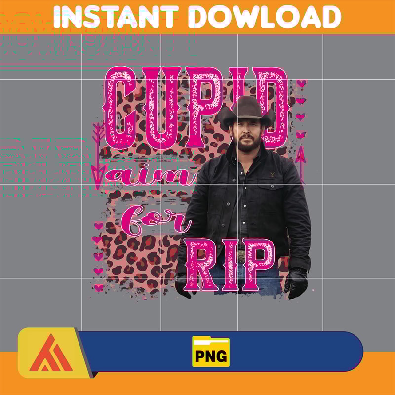 Yellowstone Valentines Sublimation Design, Western Valentine Png, Valentine's Day Png, Instant Dowload (9).jpg