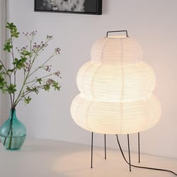 japanese paper lamp, noguchi style lamp, akari lamp – rice paper floor lamp for home decor, wabi-sabi lighting lamp
