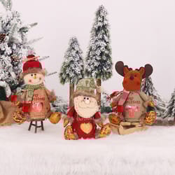 christmas gift bags zipper design, creative doll candy christmas bag, christmas gift bag