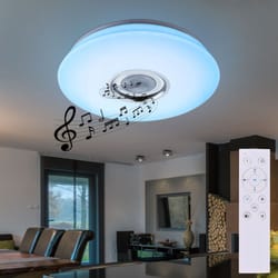 smart rgb led ceiling light with bluetooth speaker & remote