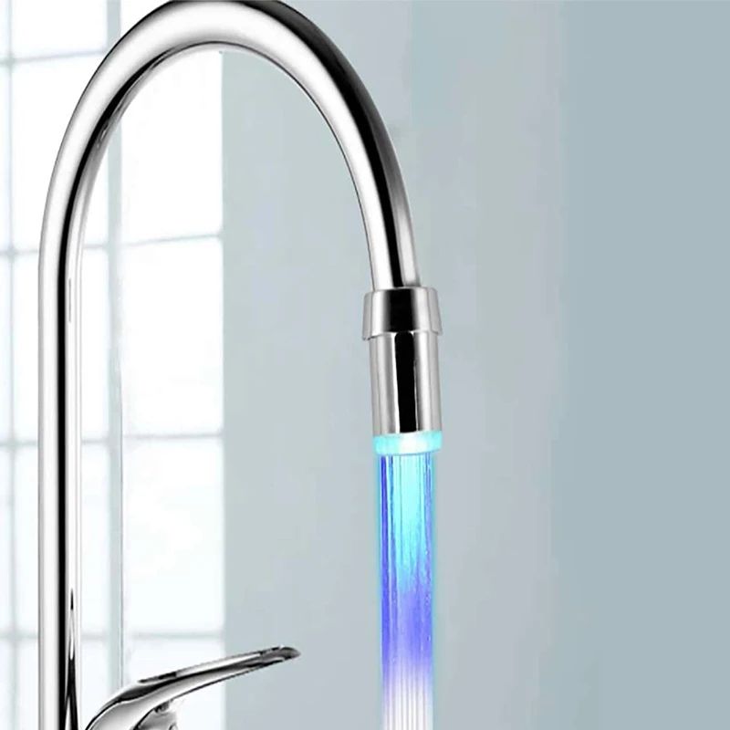 RGB LED Faucet Light ColorChanging Water Lamp for Bathroom  Kitchen