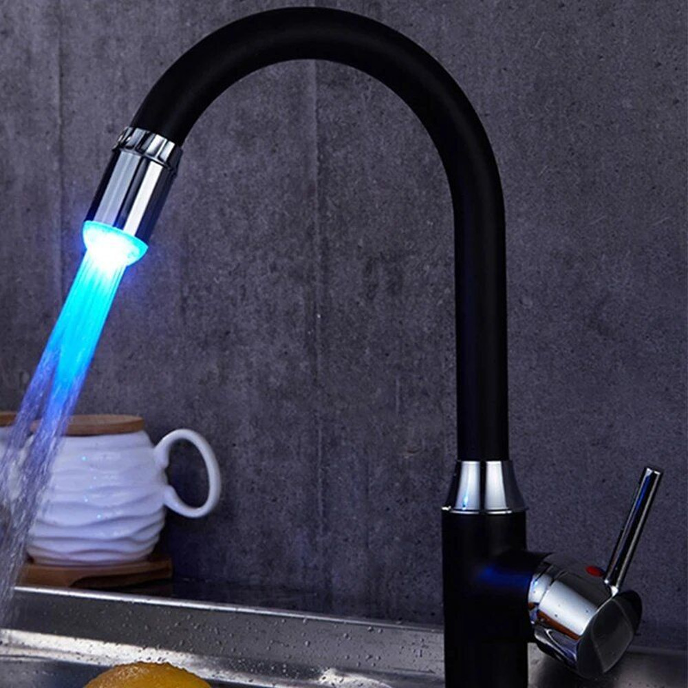 RGB LED Faucet Light ColorChanging Water Lamp for Bathroom  Kitchen