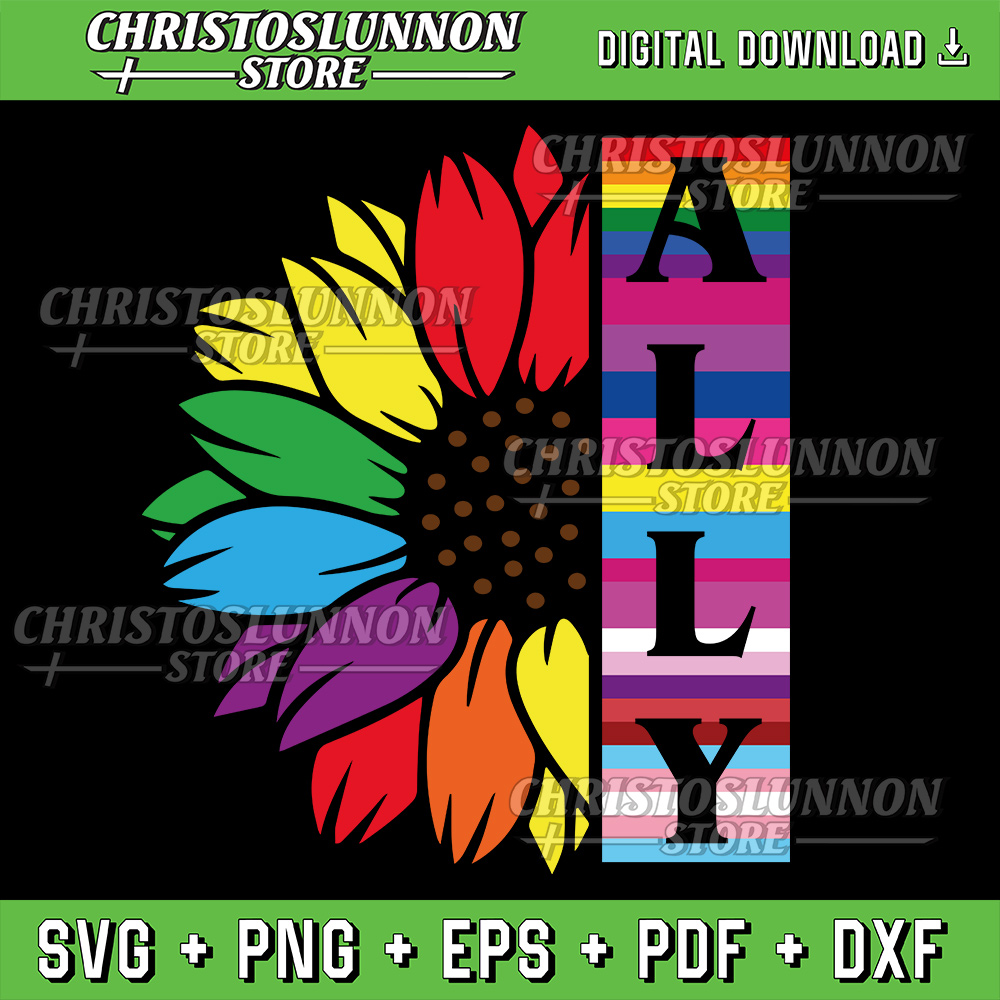 Lgbt Gay Ally Rainbow Pride Flag Svg Gay Pride Svg Files Lesbian Svg LGBT Rainbow Svg LGBT Quotes S 0