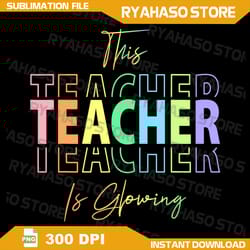 this teacher is glowing png, hello summer funny end of school png, end of school png, retro teacher png, class dismissed