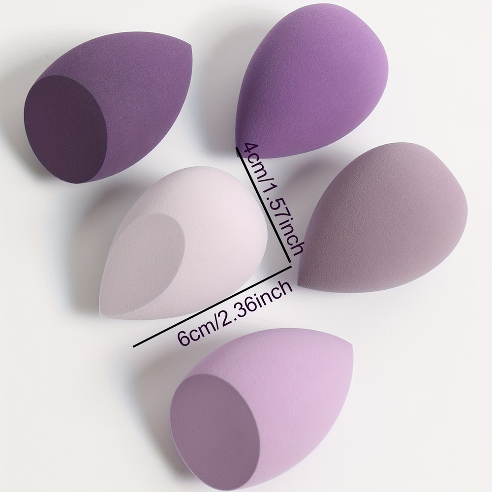 Professional Makeup Sponge Set for Liquid, Dual-Use Makeup Egg for Wet & Dry Application