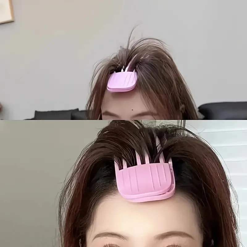 Fluffy Hairpin Curling Bangs Clips, Volumizing Hair Roots Clips Set for Women, Fashion Fixed Curling Roller