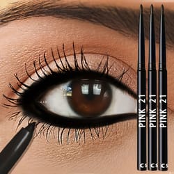 3pcs waterproof black eyeliner pencils smudge proof, long lasting & beginner-friendly eye makeup