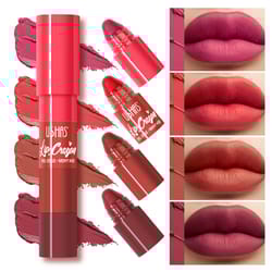 smooth and silky, portable lip cosmetic, detachable lip crayon, 4 color/piece lip stick, perfect for vacation and travel