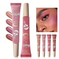 color long-lasting liquid blush, facial contouring lightweight, soft multi-use cream, waterproof facial blush stick