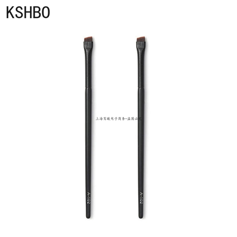 2-Piece Angled Eyebrow Brush Set for Precise Brows and Clean Eyeliner