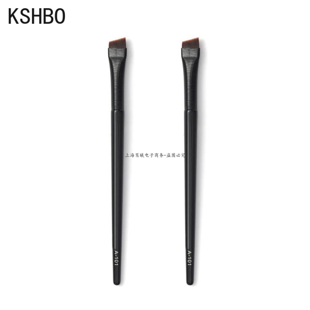 2-Piece Angled Eyebrow Brush Set for Precise Brows and Clean Eyeliner