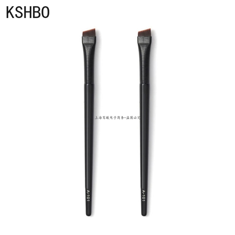 2-Piece Angled Eyebrow Brush Set for Precise Brows and Clean Eyeliner