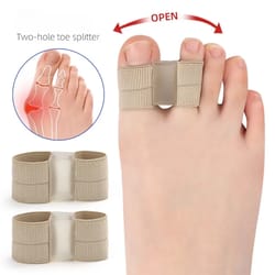 hallux valgus bunion corrector with two toe separator, orthotics feet bone adjuster thumb straightener pedicure foot