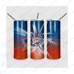 oklahoma city thunder tumbler, oklahoma city thunder wrap, oklahoma city thunder design, sport tumbler, nba tumbler wrap
