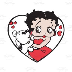 betty boop and puppy, trending svg, betty boop svg, sexy betty boop svg, betty boop shirt, betty boop gift, betty boop l