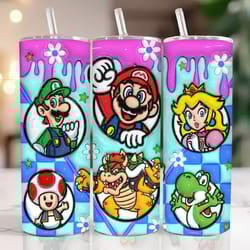 inflated game cartoon tumbler wrap, 3d inflated cartoon tumbler, 3d puffy design png, inflated 3d movie tumbler wrap