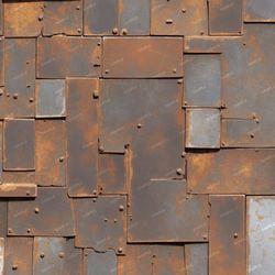 rusty riveted plates 48 tileable repeating pattern