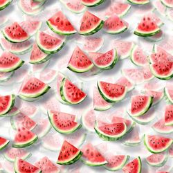 sliced watermelon tileable repeating pattern
