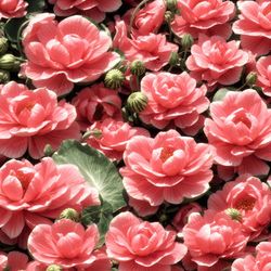 watermelon flowers 44 tileable repeating pattern