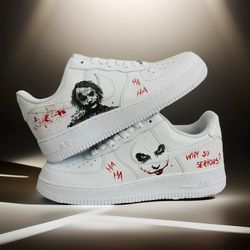 custom sneakers air force 1 men luxury shoes sneakerhead Joker hand painted sneakers sexy white black personalized gift