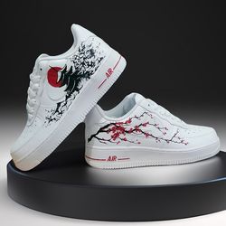 Japan custom casual shoes air force 1 luxury sexy white black customization sneakers personalized gift handpainted