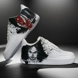 man custom shoes air force 1, luxury, sexy, gift, white, black, sneakers, customization shoes, personalized gift, BBC 1