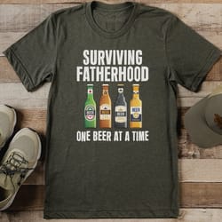 surviving fatherhood one beer at a time tee