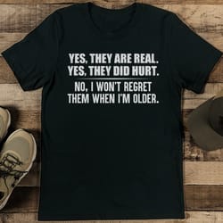 yes they are real yes they did hurt tee