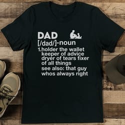 dad noun holder the wallet keeper of advice tee