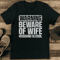 Warning Beware Of Wife Husband Is Cool Tee 1