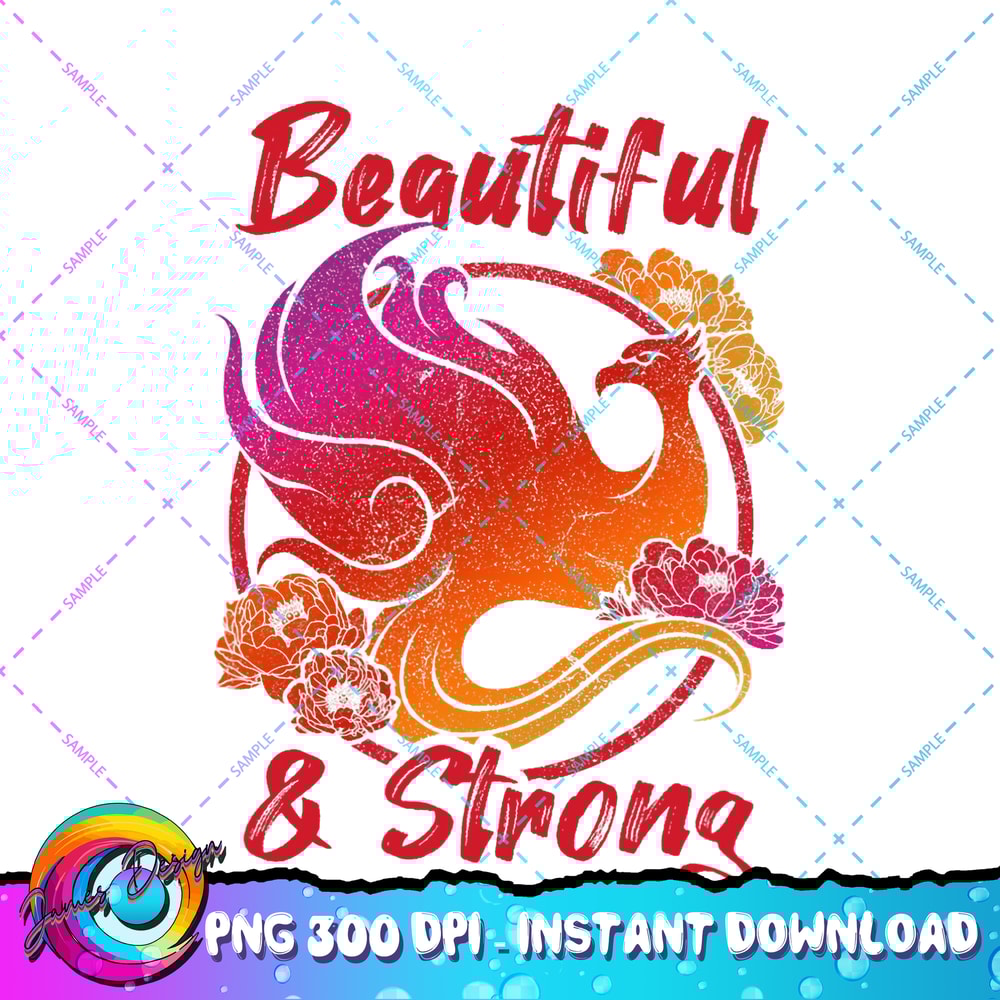 Disney Mulan Live Action Strong & Beautiful Gradient Phoenix PNG Download.jpg