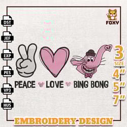 inside out 2 embroidery design, peace love ping pong embroidery design, today i feel all the feels inside out 2 embroide