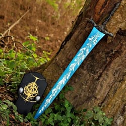 glowing blue moonlight great sword | 38 inch handcrafted fantasy collector blade