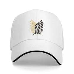 attack on titan shingeki no kyojin baseball cap, anime snapback sun hat for men women, hip hop breathable winter cap