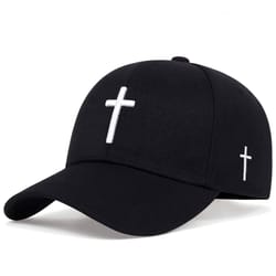 fashion simple black baseball cap, cotton snapback golf hat, solid color hip hop dad caps for men and women casual wear