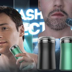 pocket size washable electric razor - perfect travel shaver & gift