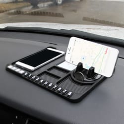 non-slip multifunctional car phone pad – perfect gift for drivers, dashboard organizer