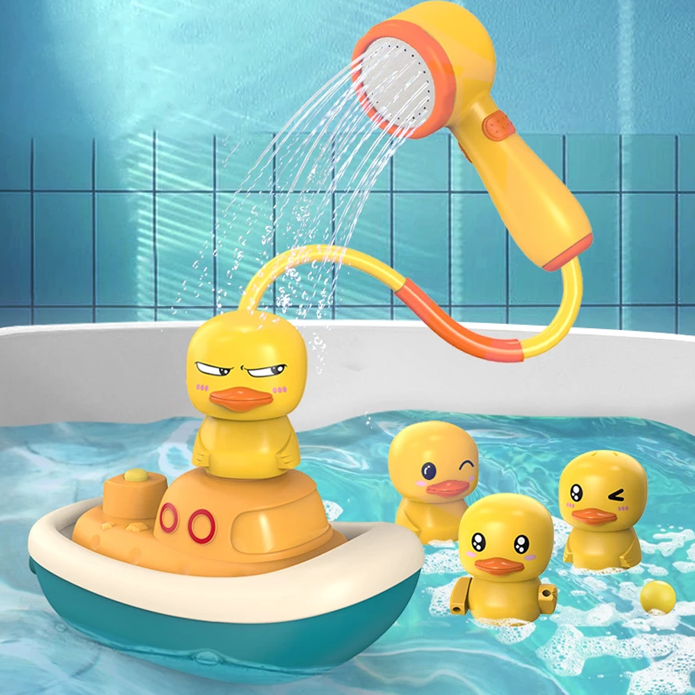 Electric Duck Boat Spray Bath Toy 5