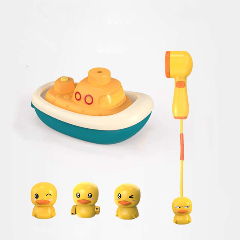 Electric Duck Boat Spray Bath Toy 7